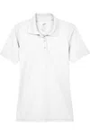 Ultraclub Women's Cool & Dry Mesh Piqupolo In White
