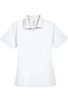 Ultraclub Women's Cool & Dry Stain-release Performance Polo In White