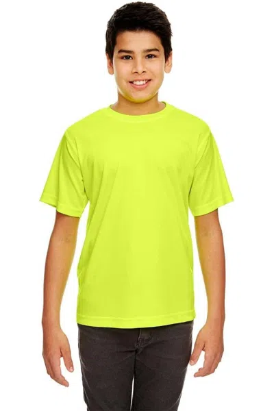 Ultraclub Kids' Youth Cool & Dry Sport Performance Interlock T-shirt In Green