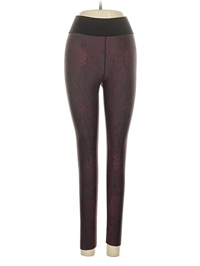 Pre-owned Ultracor Leggings In Burgundy