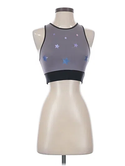 Pre-owned Ultracor Tank Top Silver Halter Neckline Tops