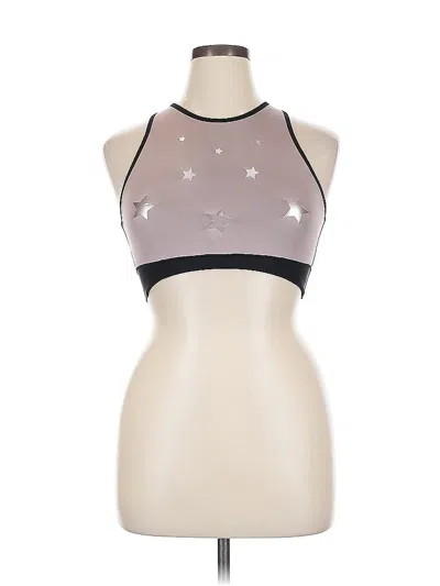 Pre-owned Ultracor Tank Top Tan Halter Neckline Tops In Brown