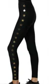 Ultracor Walk Of Fame Ultra High Legging In Nero Iridescent Gold In Multi