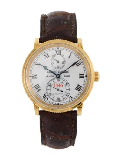 Pre-owned Ulysse Nardin 150th Anniversary 1846 Marine Chronometer Watch In Multi