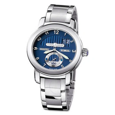 Ulysse Nardin 160th Anniversary Blue Dial 18k White Gold Automatic Men's Watch 1600-100-8 In Metallic