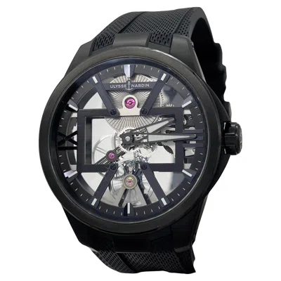 Pre-owned Ulysse Nardin 3713-260-3 Blast Skeleton 42mm Black Titanium