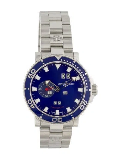 Pre-owned Ulysse Nardin Aqua Marine Perpetual Limited Edition Watch, 43mm In Multi