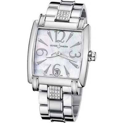 Ulysse Nardin Caprice Automatic Mother Of Pearl Dial Stainless Steel Ladies Watch 133917c-691 In Mop / Mother Of Pearl / Skeleton / White