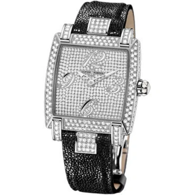 Ulysse Nardin Caprice Diamonds Dial Stingray Strap Automatic Ladies Watch 130-91fc-full In Black