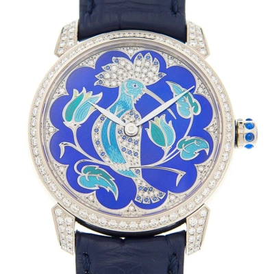 Ulysse Nardin Classico Lady Automatic Diamond Blue Dial Ladies Watch 8150-112-hup In Metallic