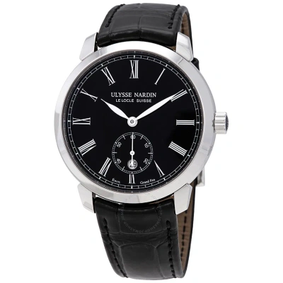 Ulysse Nardin Classico Manufacture Automatic Men's Watch 3203-136-2/e2 In Black