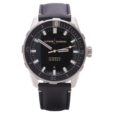 Pre-owned Ulysse Nardin Diver 42mm Stainless Steel Automatic Watch In Multi