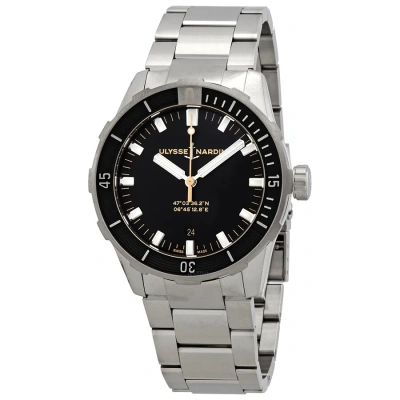 Ulysse Nardin Diver Automatic Black Dial Men's Watch 8163-175-7m/92 In Gray