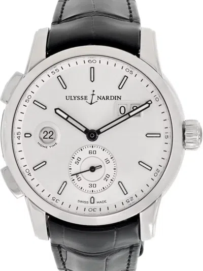 Pre-owned Ulysse Nardin Dual Time 42mm In Grey