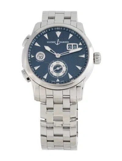 Pre-owned Ulysse Nardin Dual Time Manufacture Watch, 42mm In Multicolor