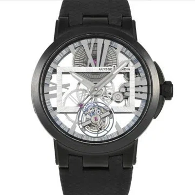 Pre-owned Ulysse Nardin Executive Skeleton Tourbillon Hyperspace Piece Unique Watch In Multi