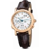 ULYSSE NARDIN ULYSSE NARDIN GMT PERPETUAL SILVER DIAL 18KT YELLOW GOLD BROWN LEATHER AUTOMATIC MEN'S WATCH 322-88-