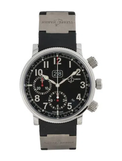 Pre-owned Ulysse Nardin Marine Annual Chronograph Watch In Multicolor