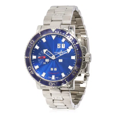 Ulysse Nardin Marine Aqua Perpetual 333-77 Men's Watch In Stainless Steel In Silver