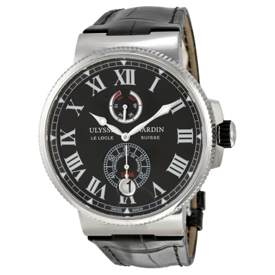 Ulysse Nardin Marine Chronometer Automatic Men's Watch 1183-122-42-v2 In Black