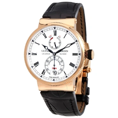 Ulysse Nardin Marine Chronometer Automatic Men's Watch 1186-126/e0 In Black / Gold / Rose / Rose Gold / White
