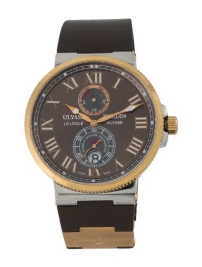 Pre-owned Ulysse Nardin Marine Chronometer Watch In Multi