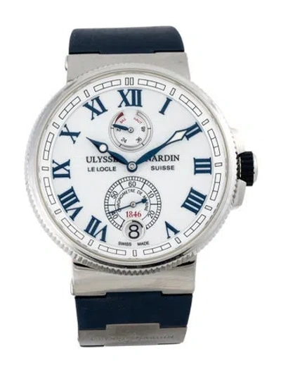 Pre-owned Ulysse Nardin Marine Chronometer Watch In Multicolor