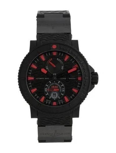 Pre-owned Ulysse Nardin Marine Diver Black Sea Watch, 45mm In Multicolor