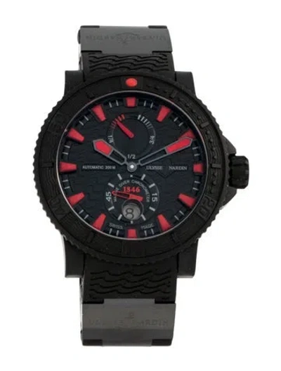 Pre-owned Ulysse Nardin Marine Diver Black Sea Watch In Multi