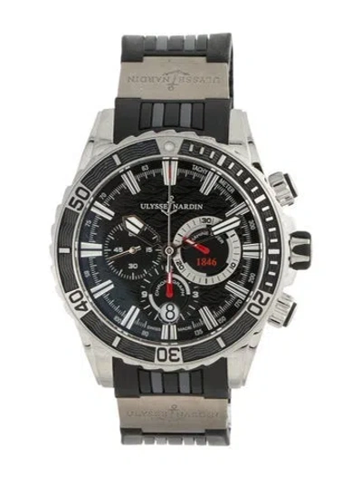 Pre-owned Ulysse Nardin Marine Diver Chronograph Watch In Multi