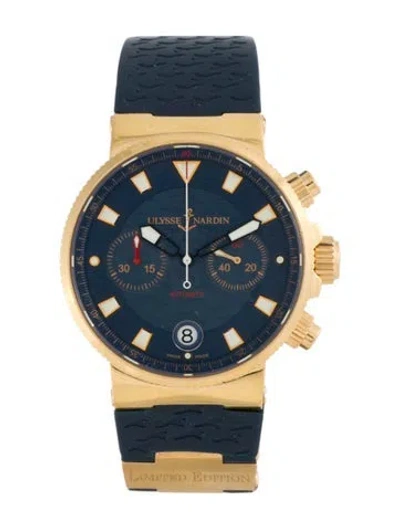 Pre-owned Ulysse Nardin Maxi Marine Chronograph Watch In Multi