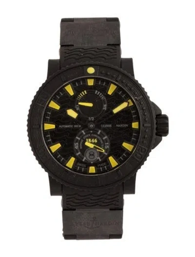 Pre-owned Ulysse Nardin Maxi Marine Diver Black Sea Watch In Multi