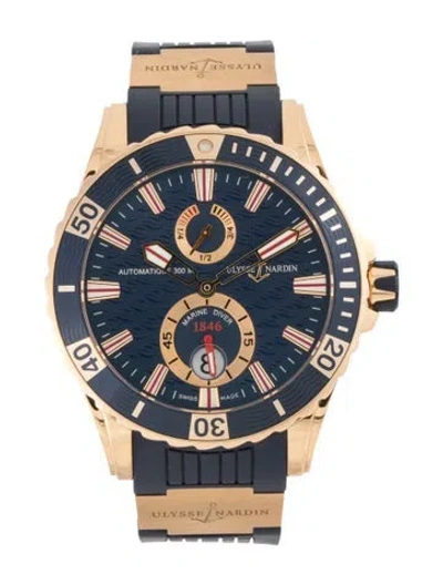 Pre-owned Ulysse Nardin Maxi Marine Diver Watch, 44mm In Multicolor