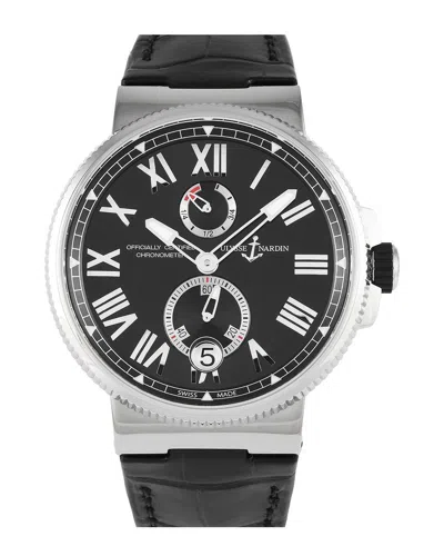 Ulysse Nardin Men's Marine Watch (authentic ) In Black