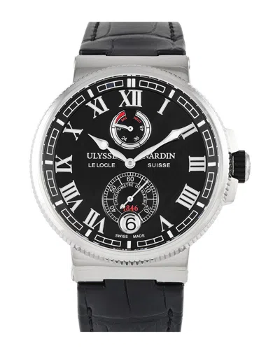 Ulysse Nardin Men's Marine Watch (authentic ) In Black