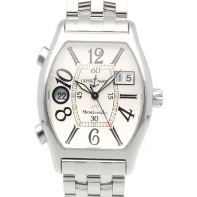 Pre-owned Ulysse Nardin Michelangelo Stainless Steel Wristwatch ()