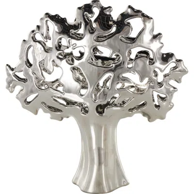 Uma Abstract Sculpture In Silver
