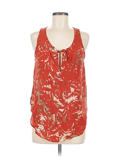 Pre-owned Uma And Leopold Sleeveless Blouse In Red