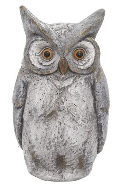 Uma Country Owl Garden Statue In Gray