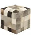 Uma Enterprises Peyton Lane Rustic Organic Leather Ottoman