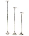 Uma Enterprises Set Of 3 Tall Decorative Candle Holders