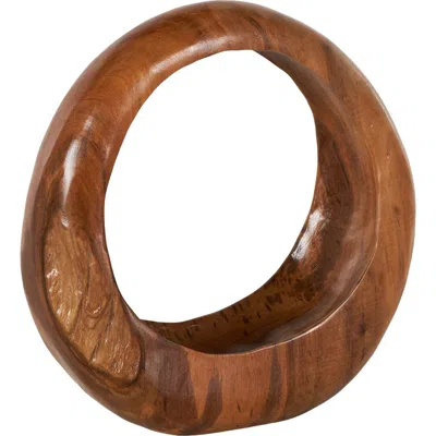 Uma Grained Sculpture In Brown
