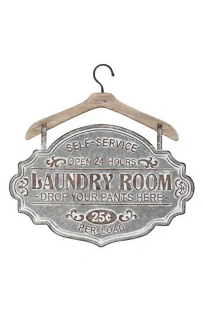 Uma Laundry Room Wall Sign In Gray