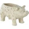 Uma Pig Planter In White