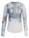 Uma | Raquel Blay Abstract-print Long-sleeve Top In Blue