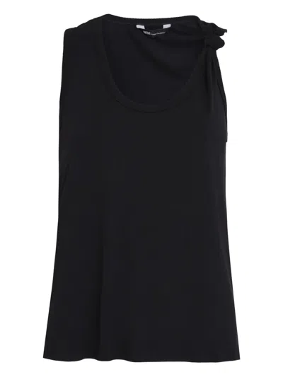Uma | Raquel Blay Knot-detail Top In Black