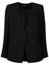 Uma | Raquel Blay No-lapels Button-fastening Blazer In Black