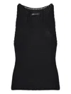 Uma | Raquel Blay Open-knit Top In Black