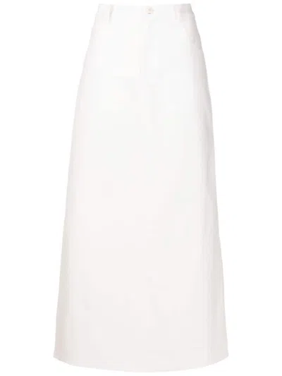 Uma Raquel Davidowicz A-line Straight-cut Skirt In White