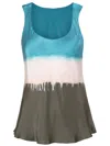 Uma Raquel Davidowicz Abstract-print Silk Top In Blue